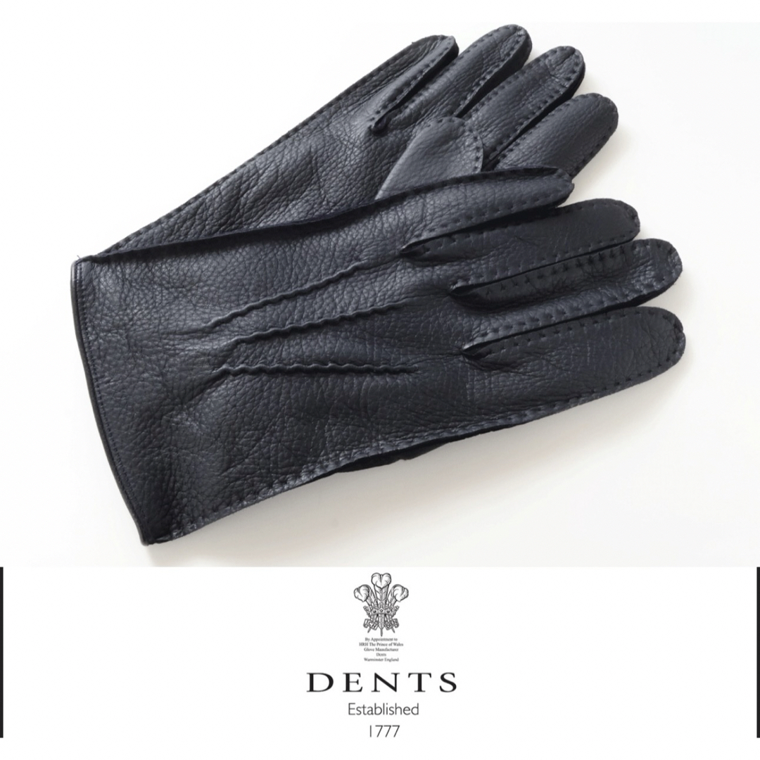 dunhill イタリア製 ディアスキン（鹿）手袋 黒 dunhill イタリア製