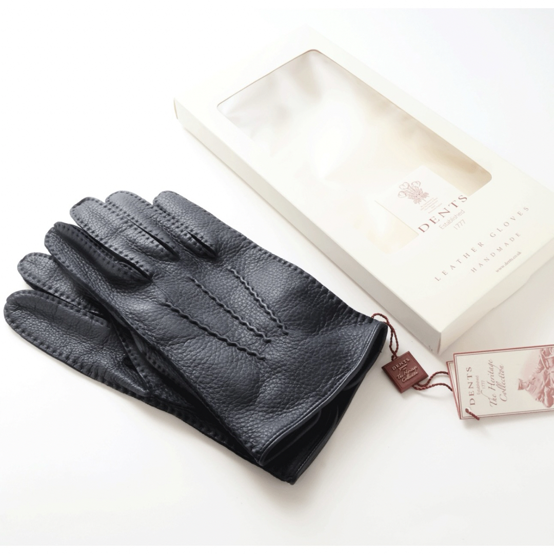 DENTS - 9483DENTSデンツ最高級本革手袋定価58,300円ネイビー鹿革