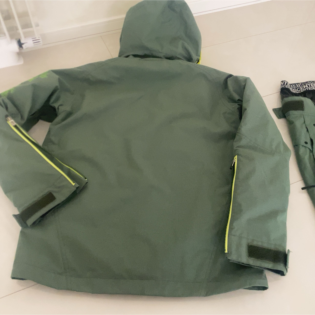 送料無料【DESCENTE】グリーンスキーウェア上下まとめ 上L下L-74