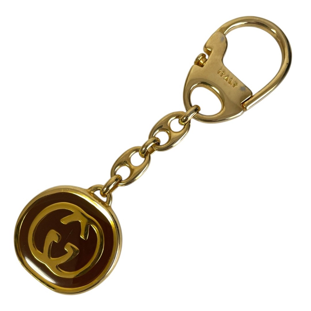 3-2458 オールドグッチ キーホルダー インターロッキング ヴィンテージ