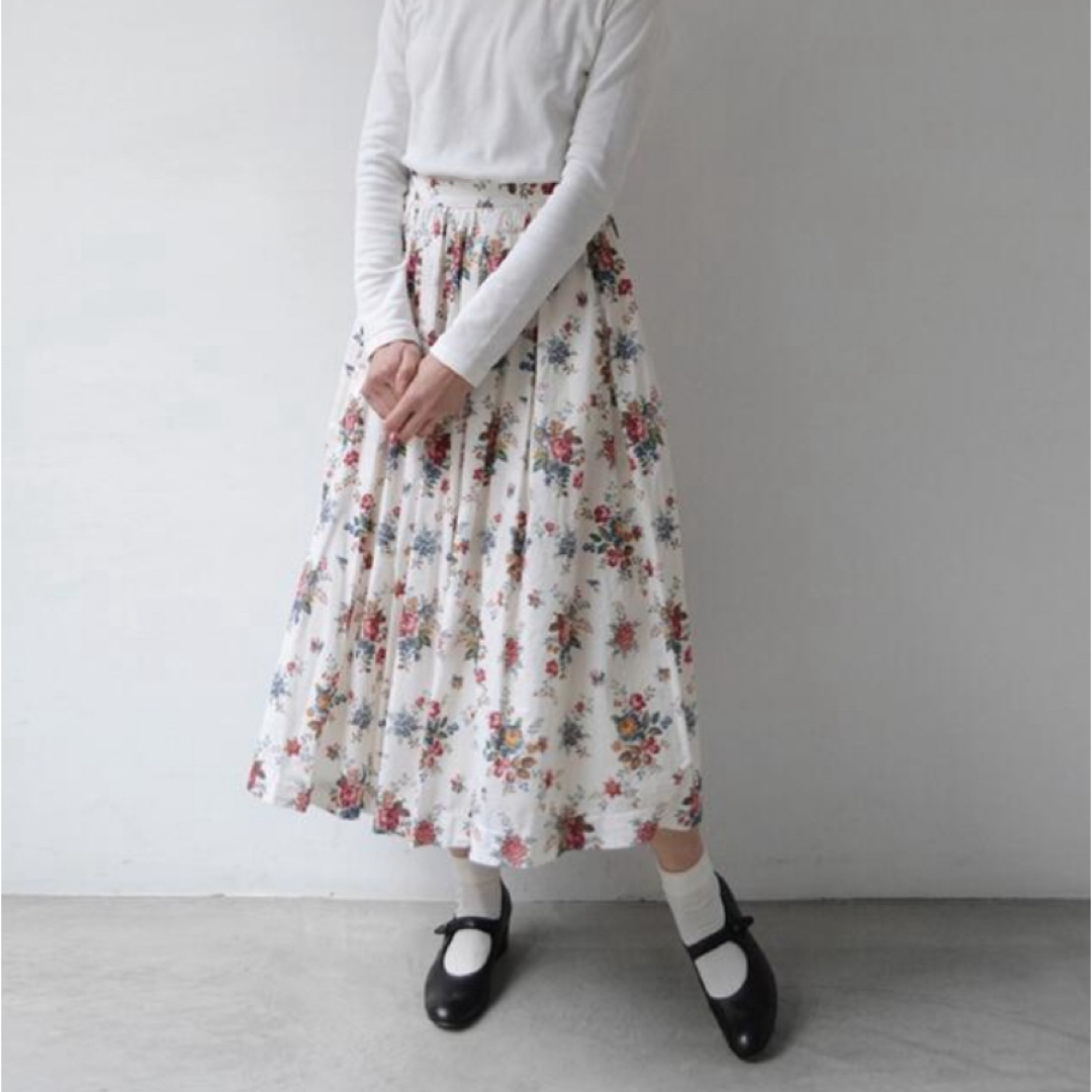 YAECA ヤエカ リバティ タック キュロット フローレンス 花柄 S 日本製