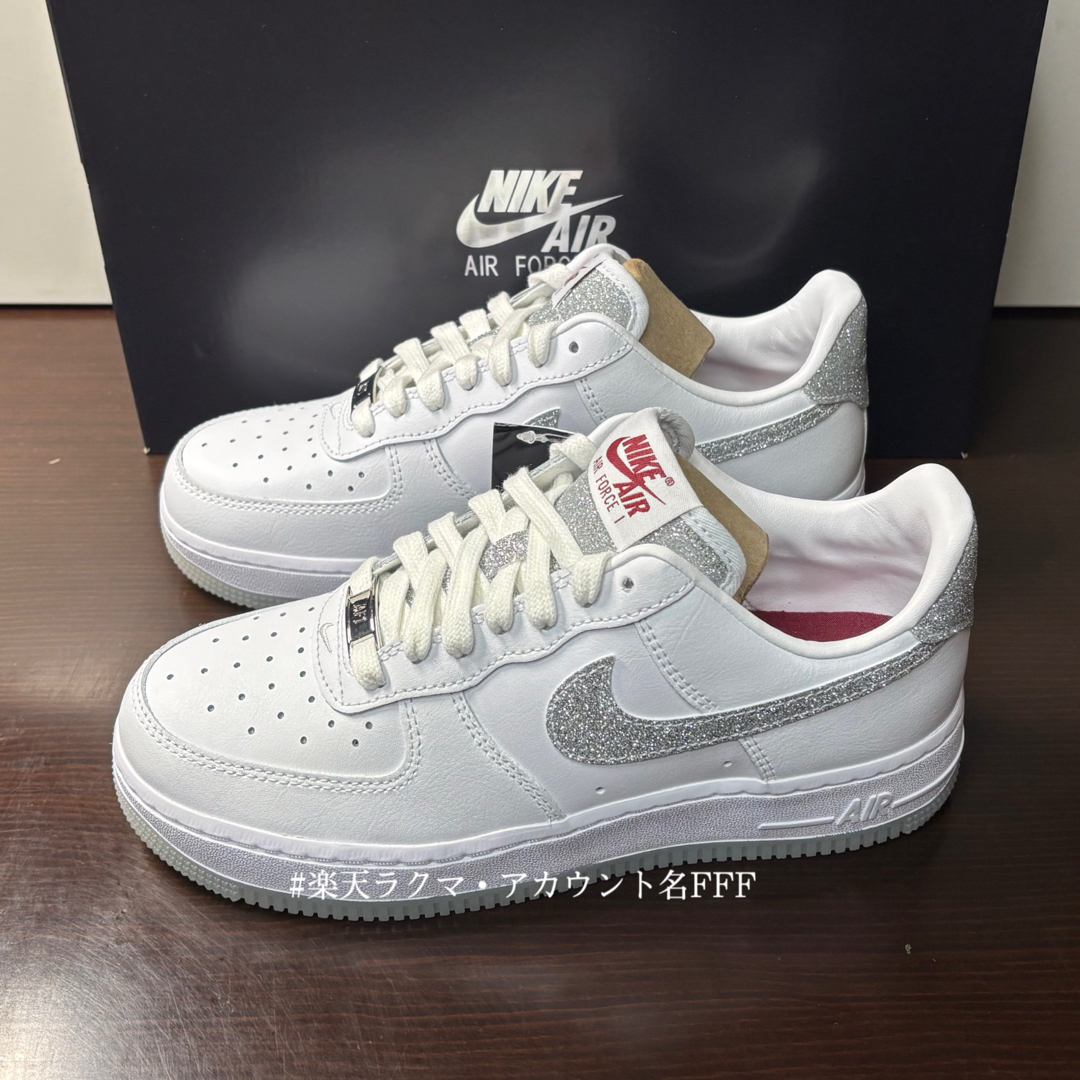 Nike エアフォース 1 シルバー グリッター 24.5 Nike Wmns Air Force 1