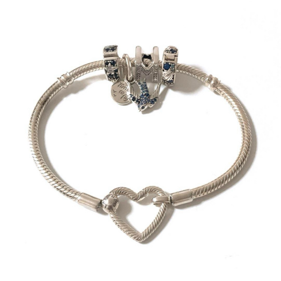 PANDORA - パンドラ ハート ブレスレット SILVER 925 チャーム