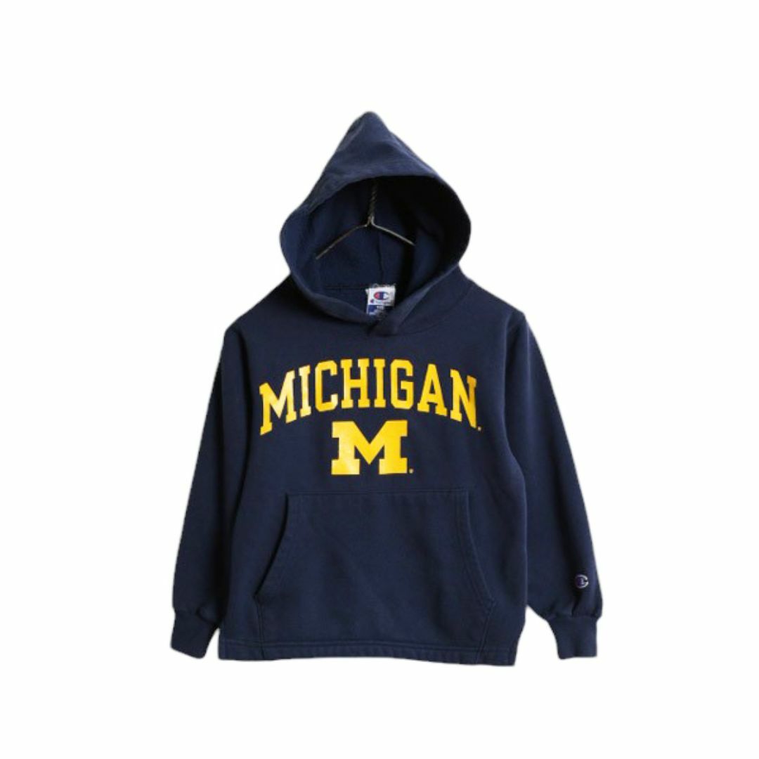 Champion - 90s 2段 カレッジ プリント スウェット フード パーカー