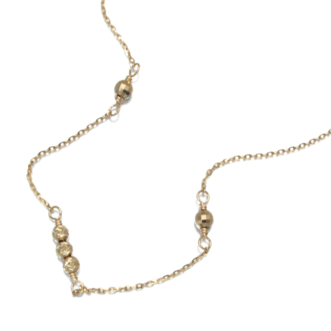 agete - アガット ブレスレット カットボール K10YG 保証書の通販 by