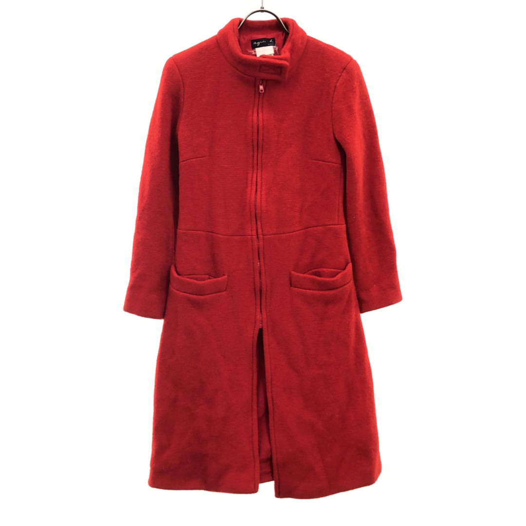 agnes b. - アニエスベー フランス製 ウールコート レッド agnes b