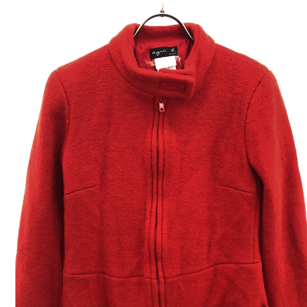 agnes b. - アニエスベー フランス製 ウールコート レッド agnes b