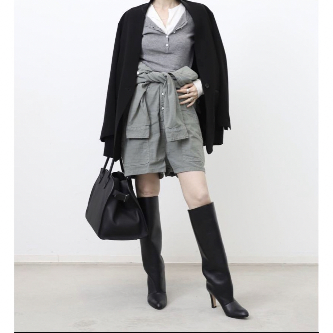 MANOLO BLAHNIK - マノロブラニク ロングブーツ ハイヒール レザー 黒