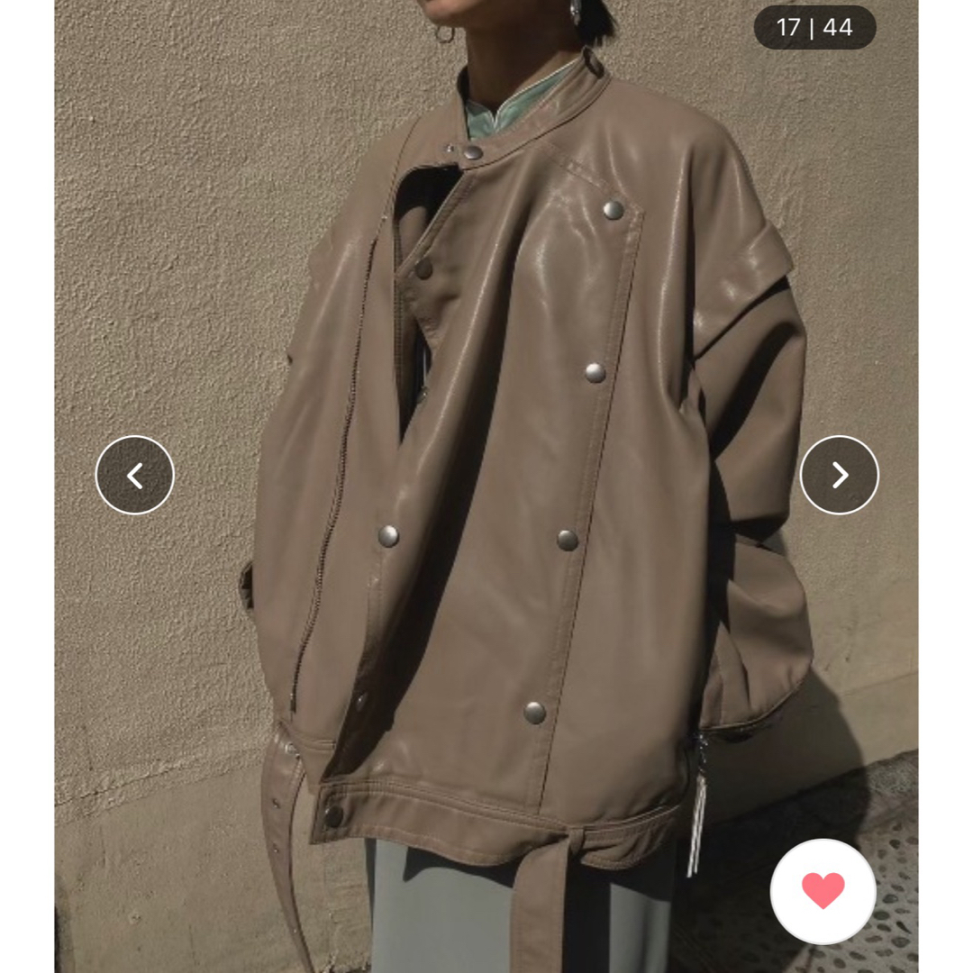 Ameri VINTAGE - AMERI レトロフェイクレザージャケットの通販 by