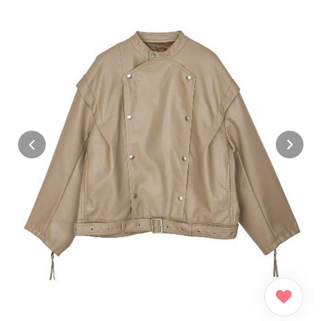 Ameri VINTAGE - AMERI レトロフェイクレザージャケットの通販 by