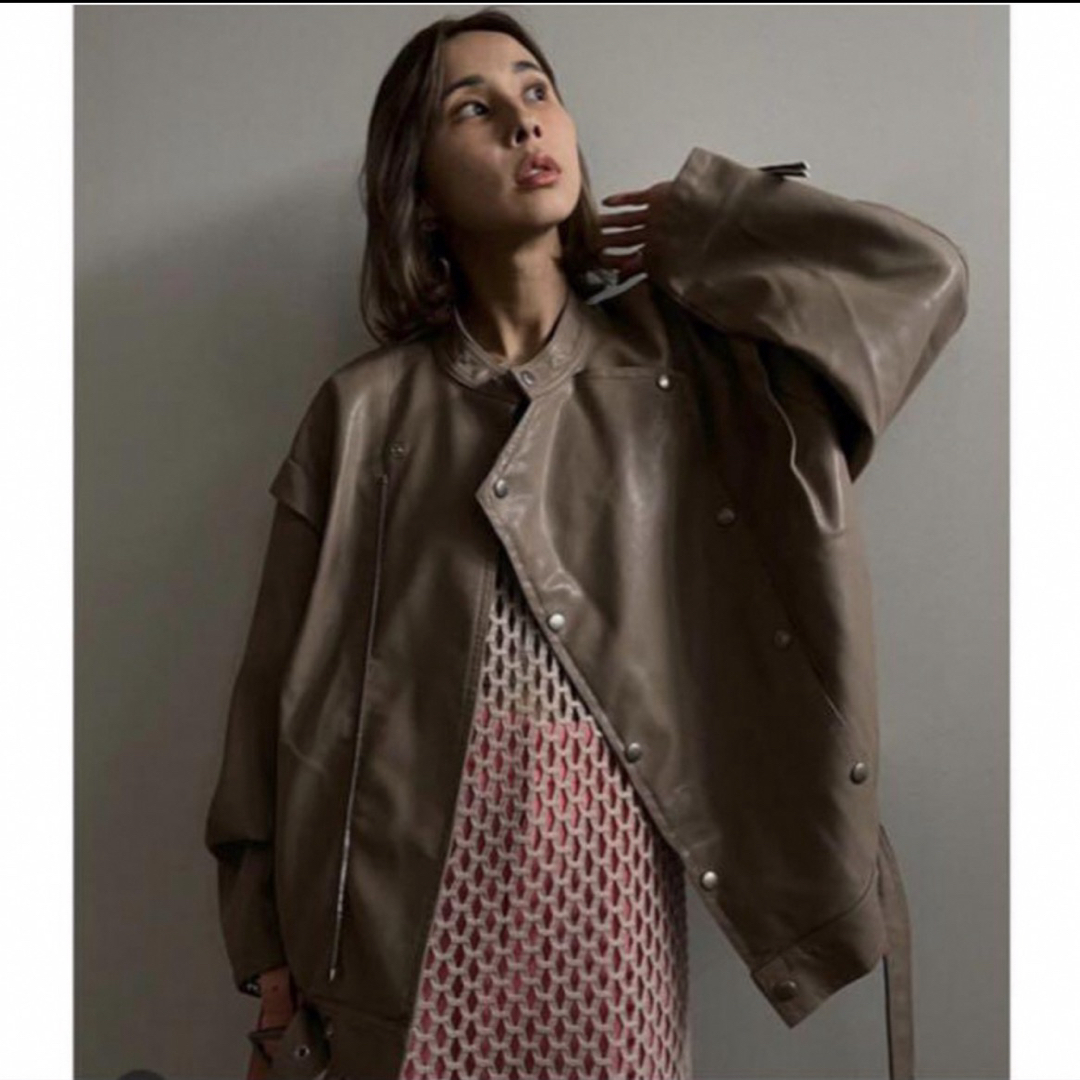 Ameri VINTAGE - AMERI レトロフェイクレザージャケットの通販 by