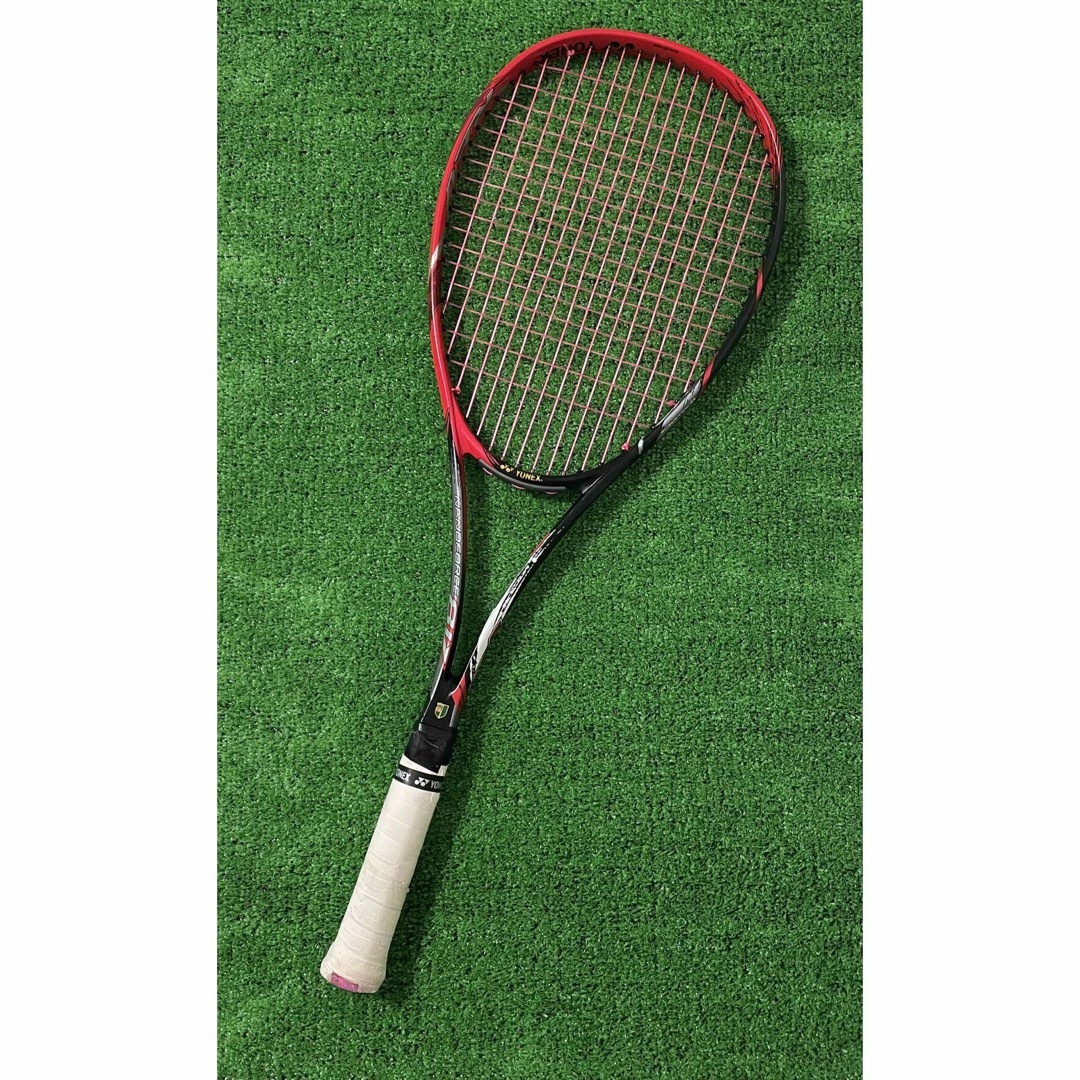 YONEX ナノフォース8V 赤 ソフトテニス UL1 美品】 ヨネックス ナノ