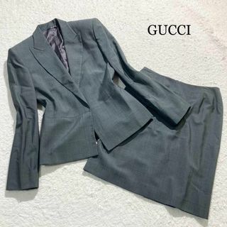 GUCCI - 【極美品】GUCCI スーツ セットアップ スカート GG 総柄