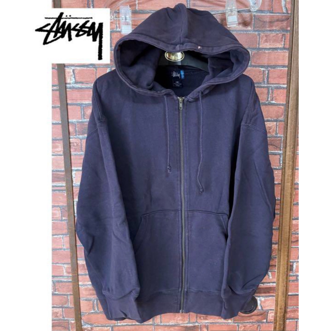 STUSSY - old stussy オールドステューシー 90s ジップアップパーカー