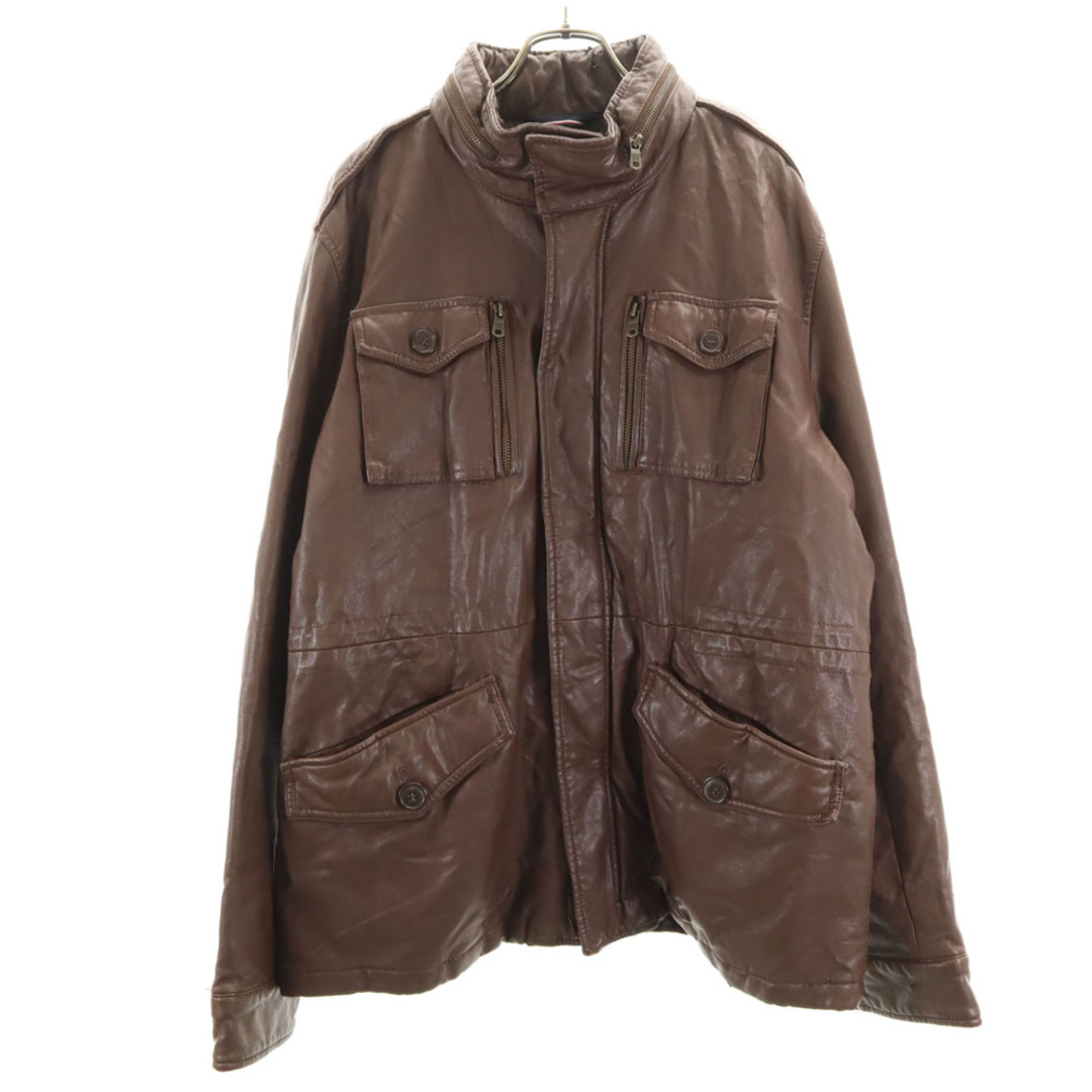 TOMMY HILFIGER - トミーヒルフィガー フェイク レザージャケット XL