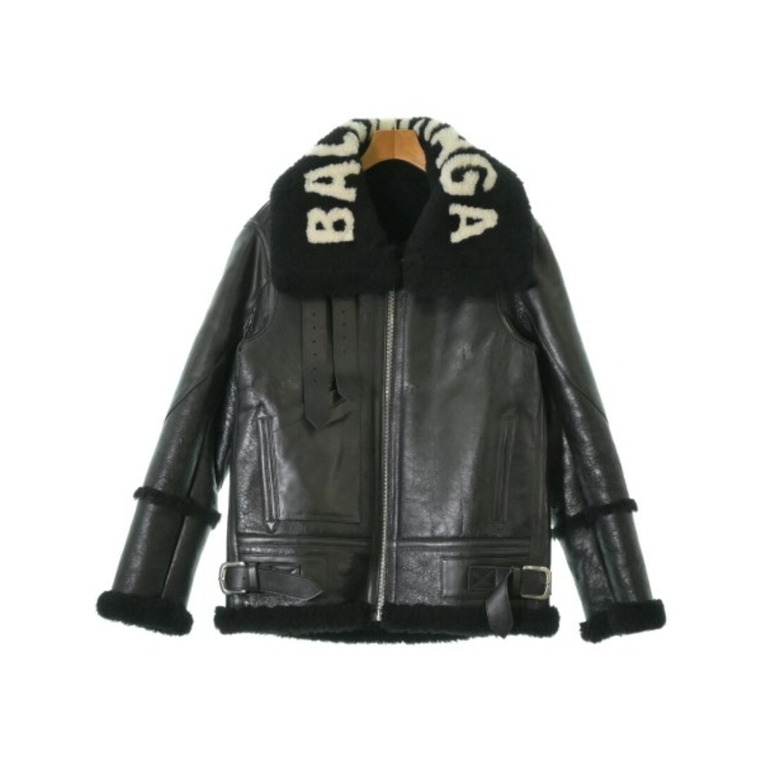 BALENCIAGA - BALENCIAGA バレンシアガ ライダース 38(S位) 黒 【古着