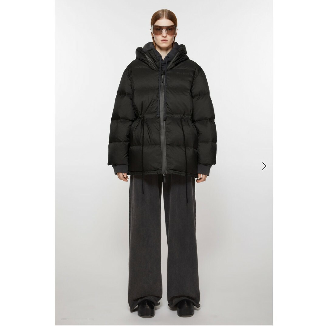 Acne Studios - アクネ フード付きパファージャケット ダウンコートの
