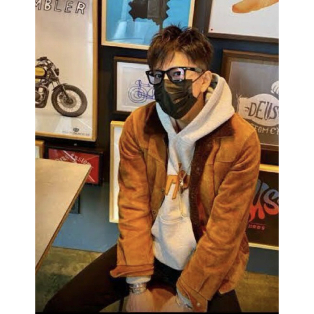 TENDERLOIN - テンダーロイン サドルスエード ボア レザージャケット S