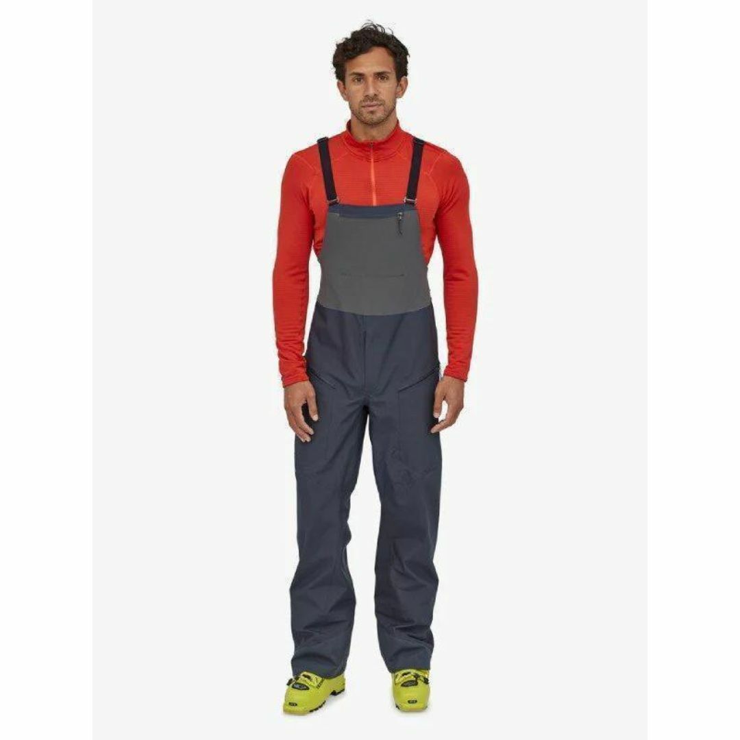 定価5.6万】パタゴニア スノードリフタービブ XS ブラウン × グレーの