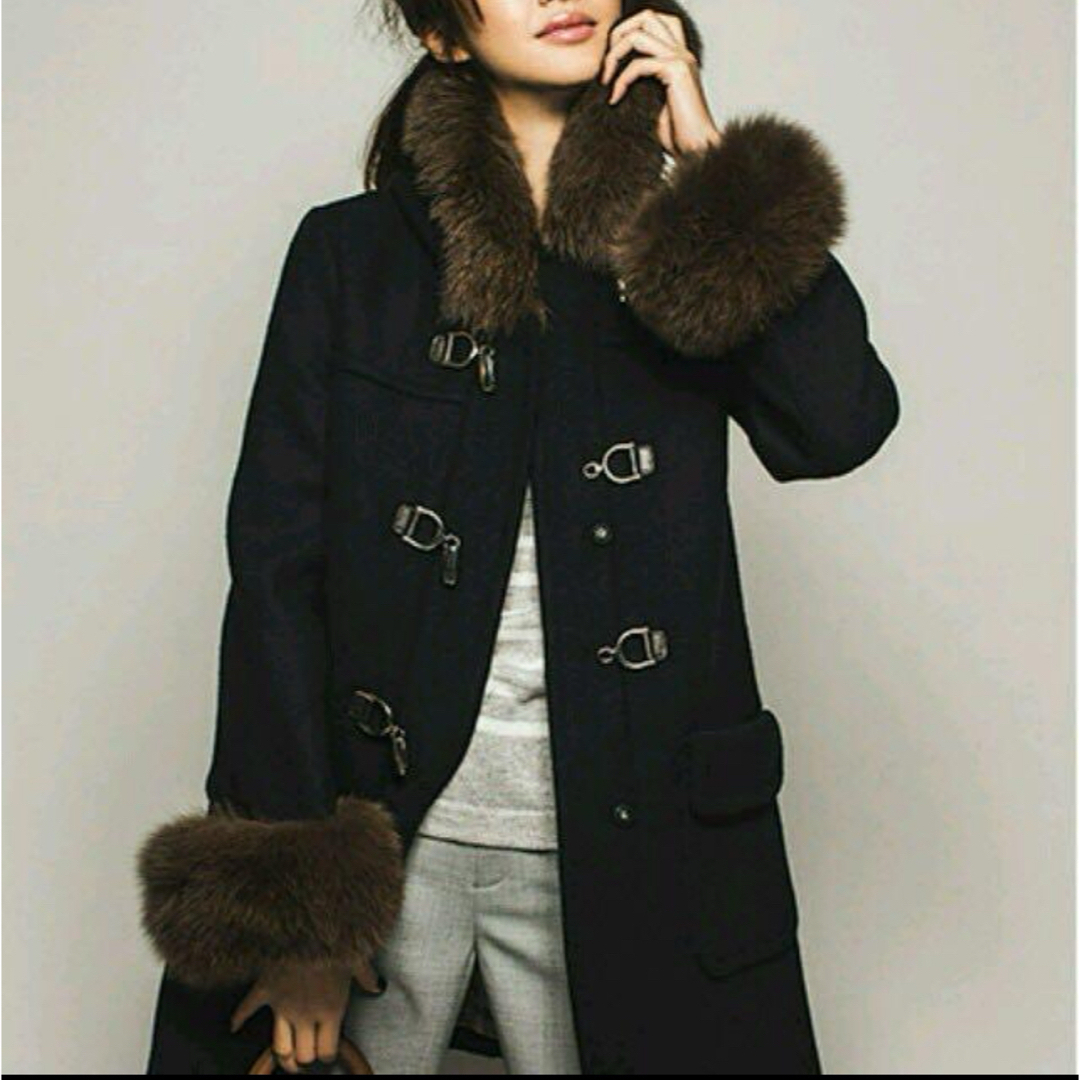 極美品✨️ジャスグリッティー 金具 牛革 ダッフルコート フォックス