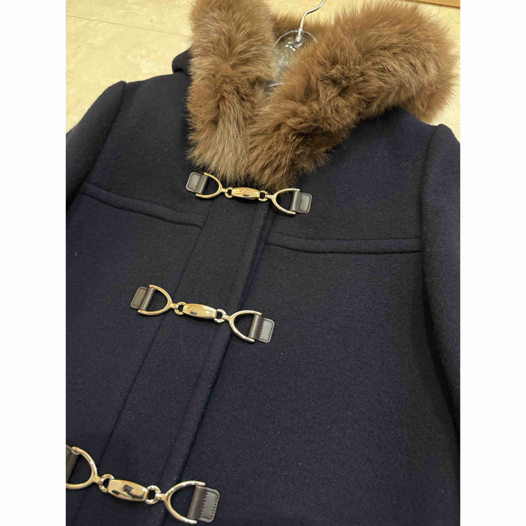 極美品✨️ジャスグリッティー 金具 牛革 ダッフルコート フォックス