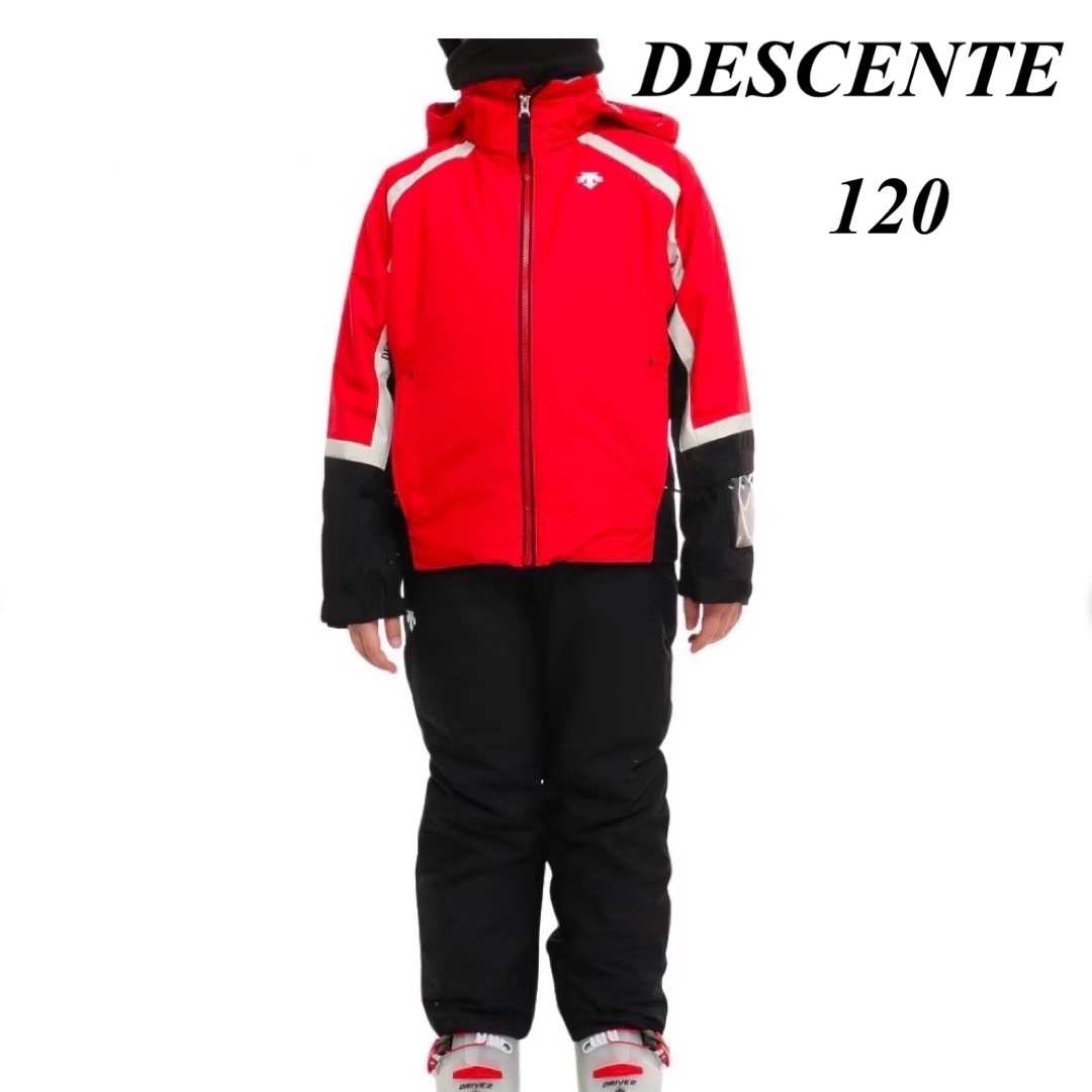 DESCENTE - デサント スキーウエア ジュニア 上下 セット 120 グローブ