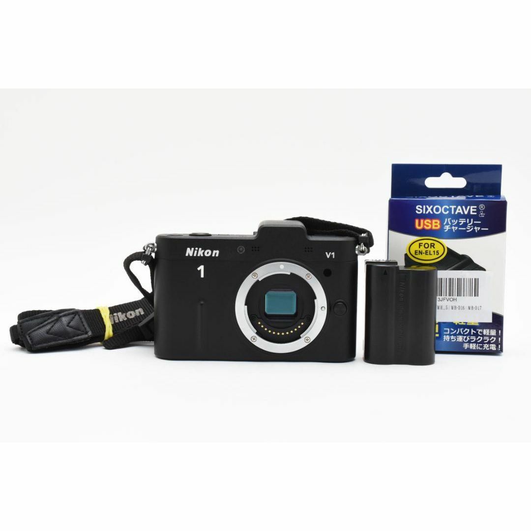 Nikon - 超美品 NIKON 1 V1 ショット数1160枚 デジタル ボディ C868の