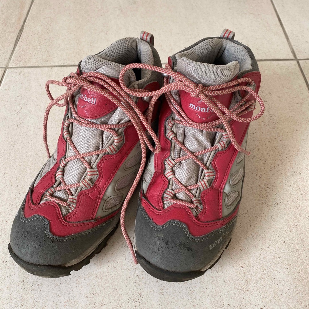 mont bell - モンベル トレッキングシューズ キッズ23センチの通販 by
