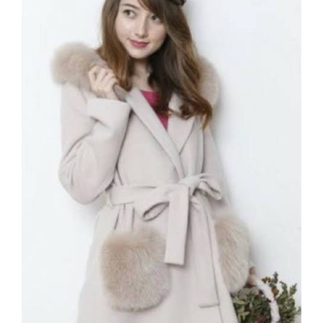 Apuweiser-riche - Apuweiser-riche ポケットファーベルテッドコートの