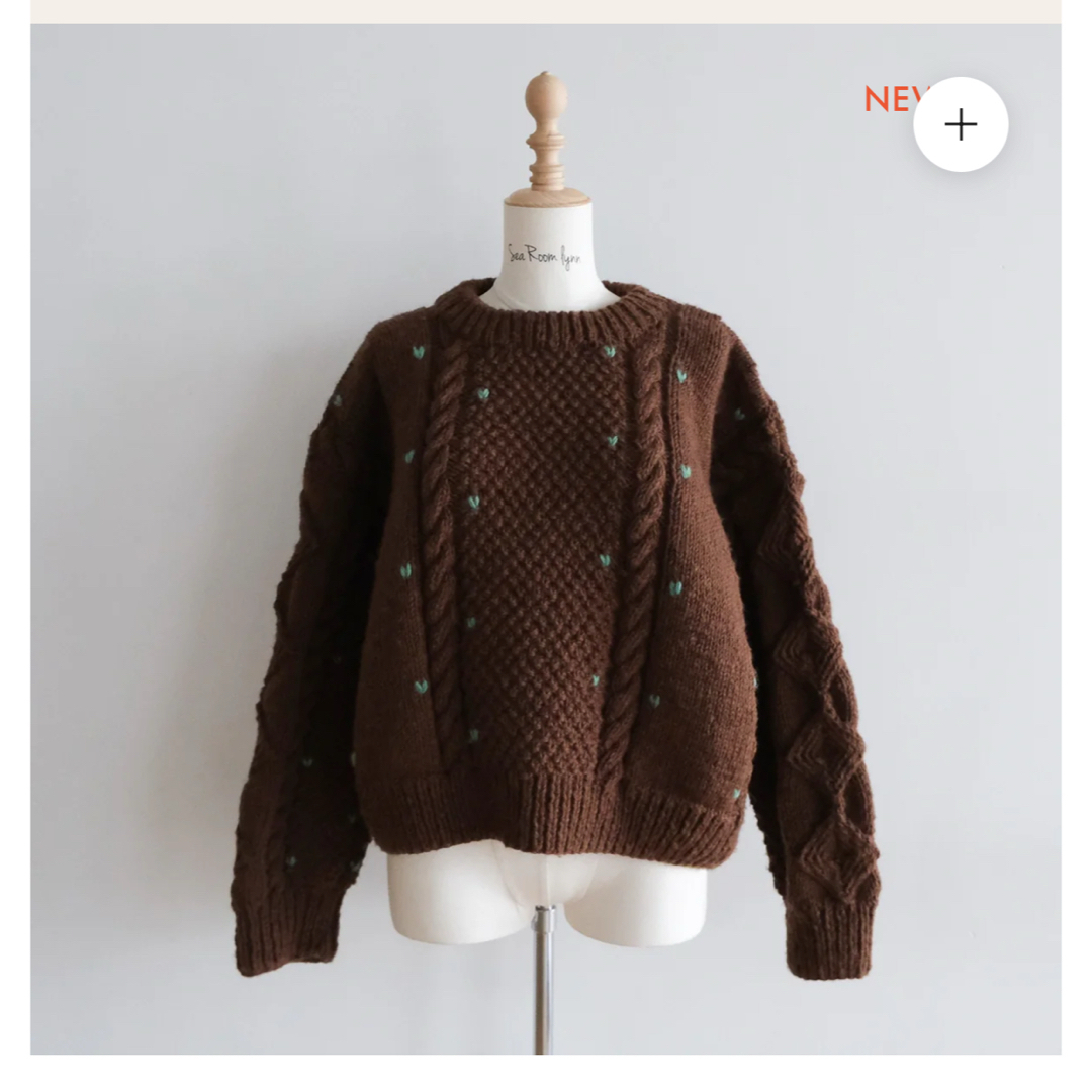 SeaRoomlynn - searoomlynn❤︎NPL HM Petit Heartニット ブラウンの