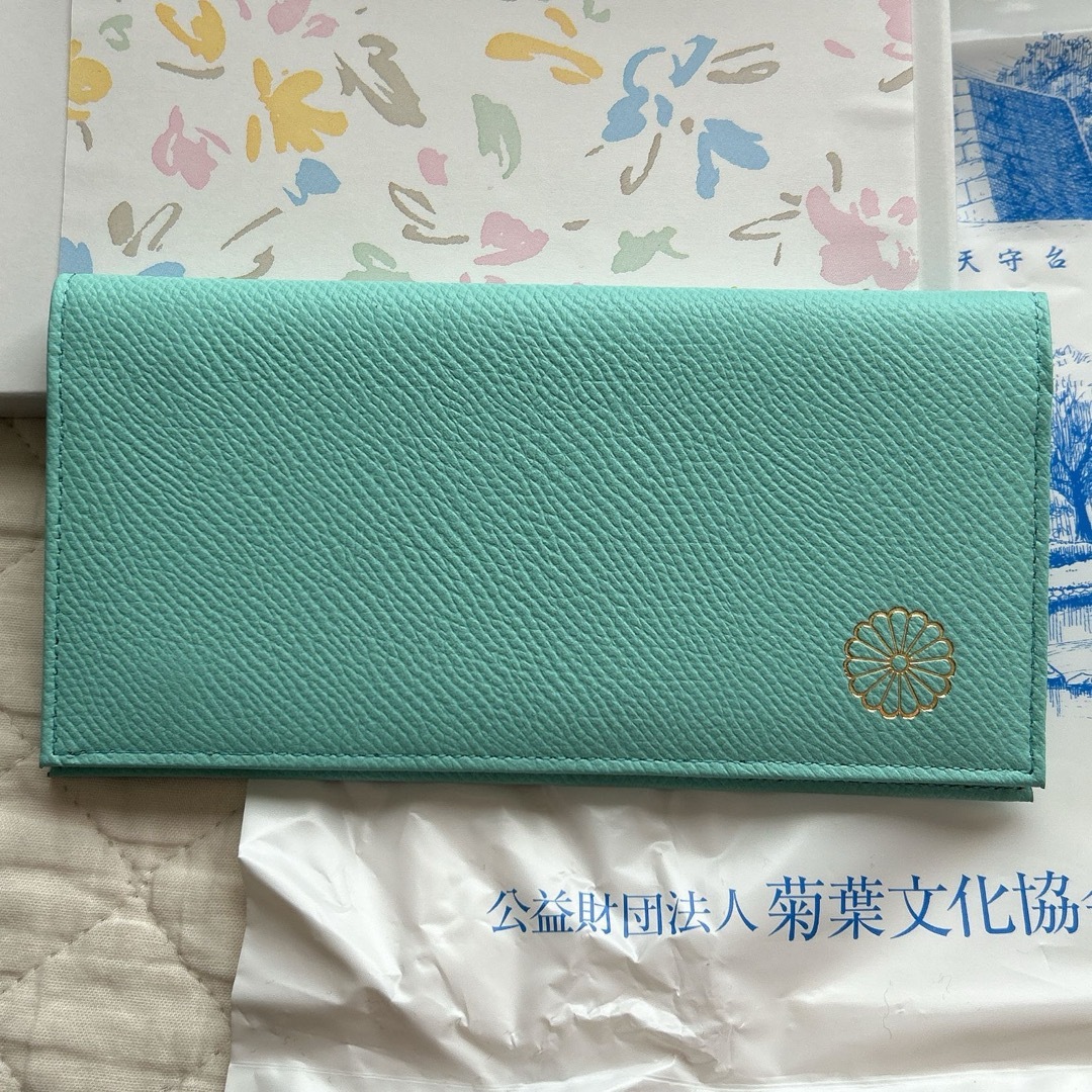 皇居 長財布 ターコイズ ライトブルーの通販 by MSM320's shop｜ラクマ