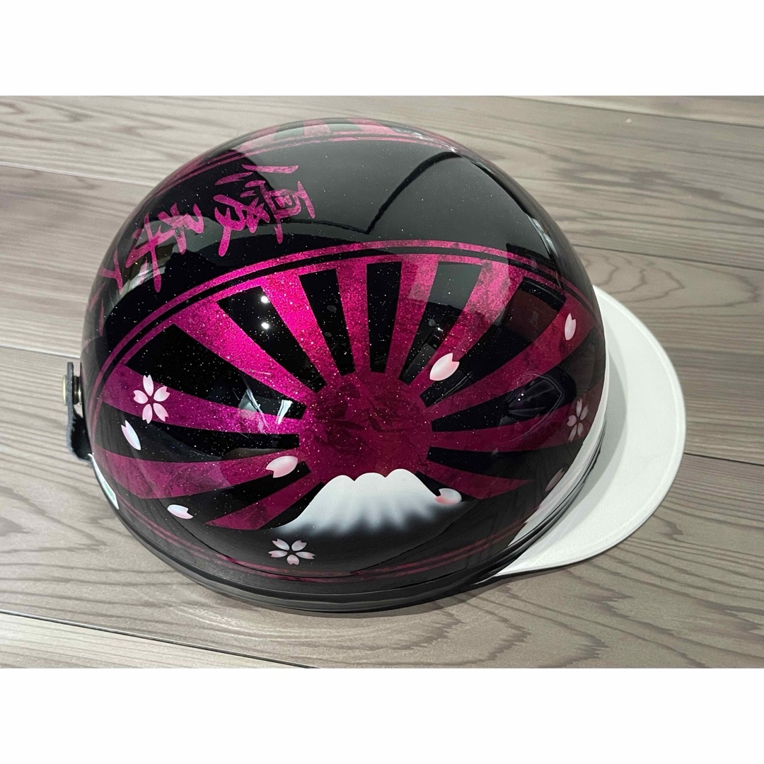 ラメ 富士日章 コルク半 ヘルメットの通販 by paint｜ラクマ