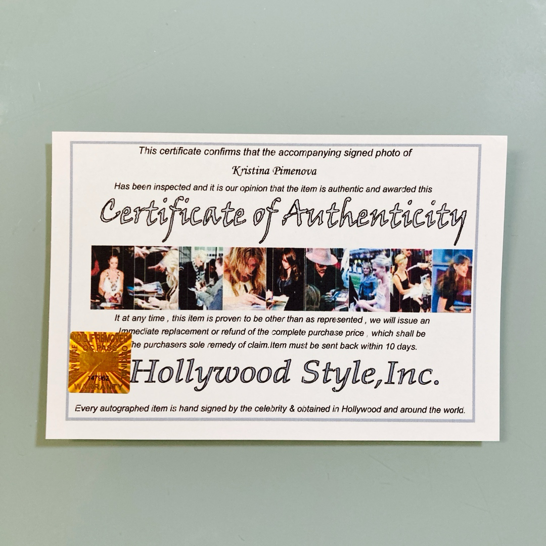 クリスティーナピメノヴァ直筆サイン入り超大型写真…の通販 by