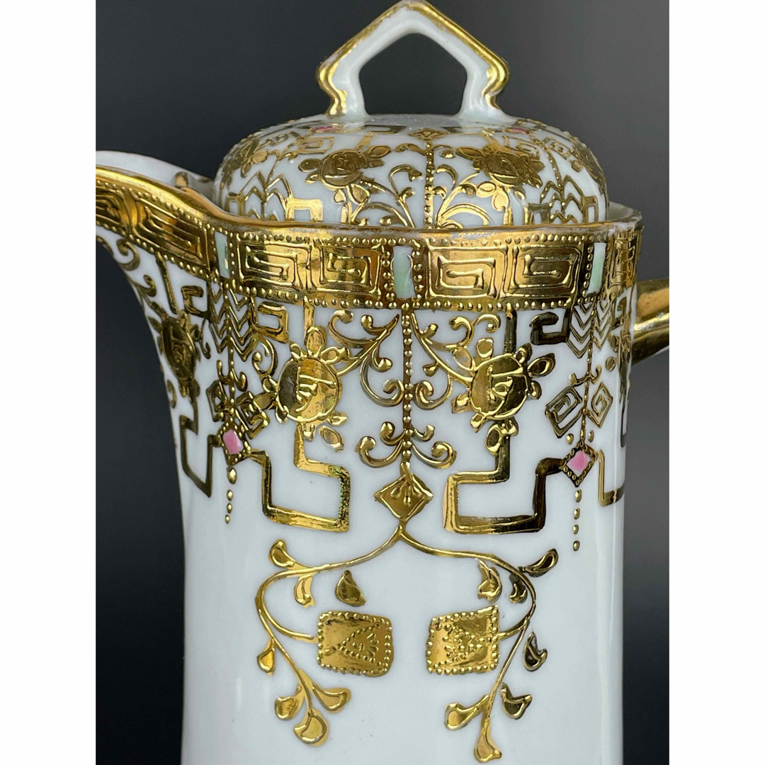 Noritake - オールドニッポン アールヌーボー様式 金盛り チョコレート