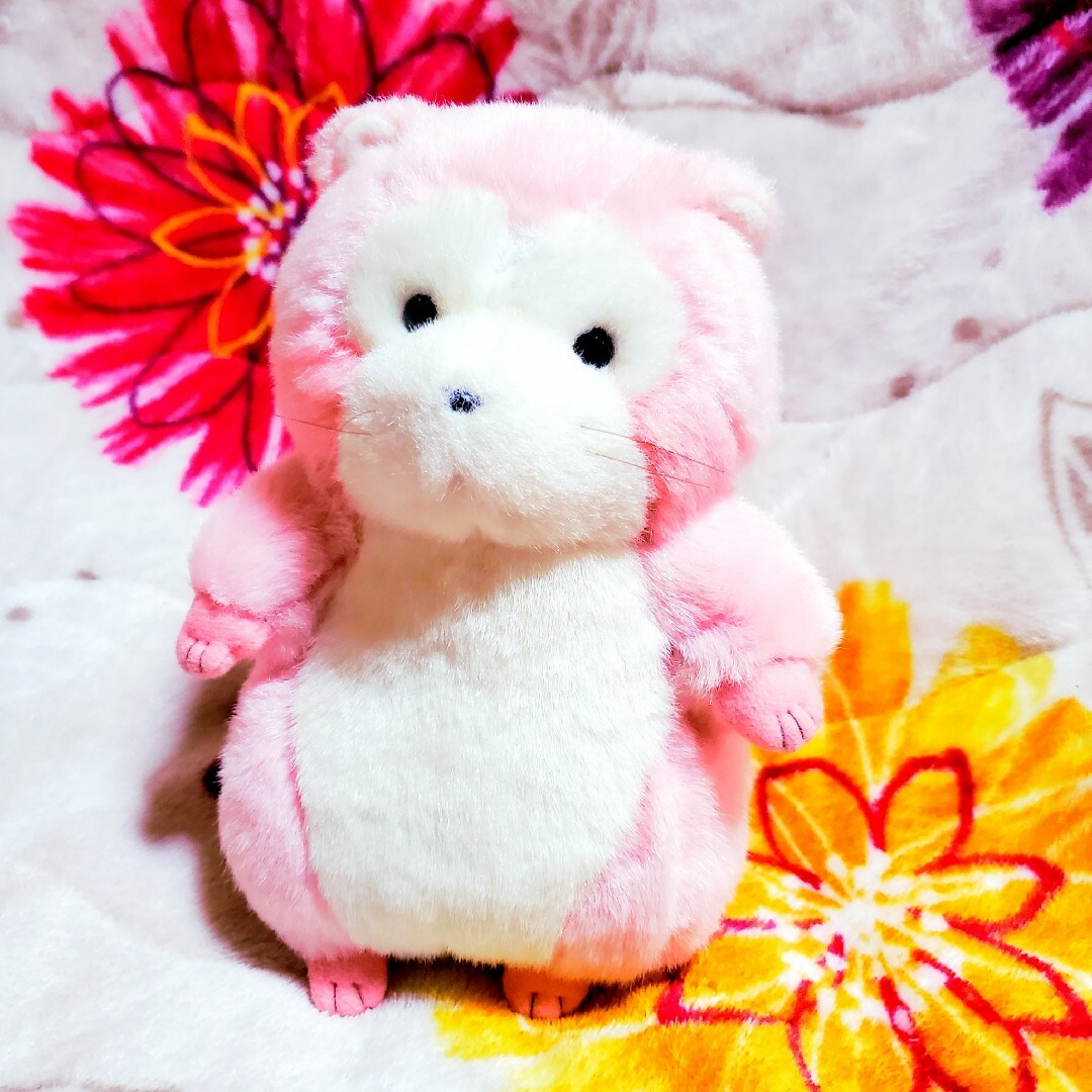 希少 セキグチ あらいぐまラスカル ぬいぐるみ ラスカル 桜色 ピンク