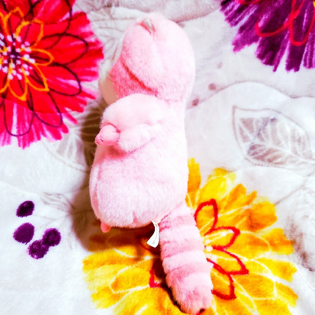 希少 セキグチ あらいぐまラスカル ぬいぐるみ ラスカル 桜色 ピンク