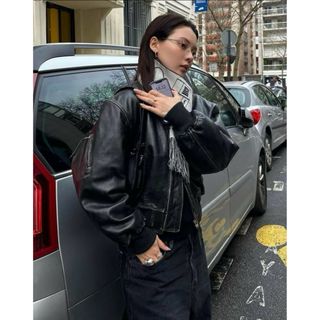 Acne Studios - Acne Studios Nate Clean レザー ライダース