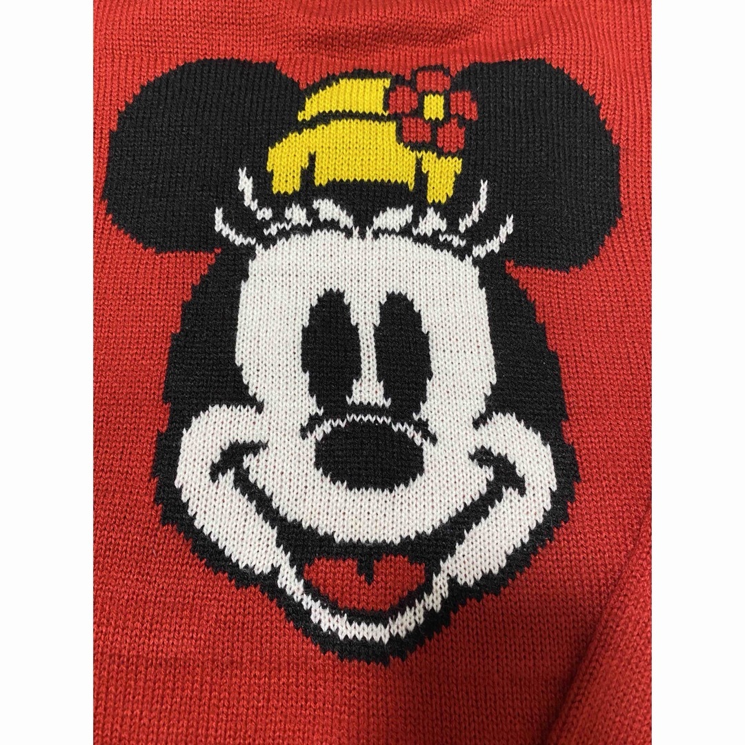 Disney - ディズニー ミニー セーター ニット 赤 レッド Lサイズの通販