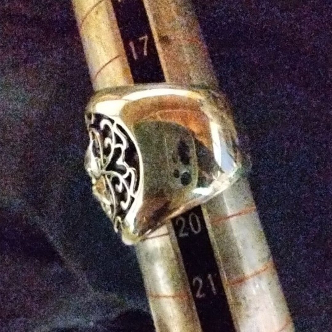 新品 約19.5号~20号 クラシックオーバルスターリング シルバー925