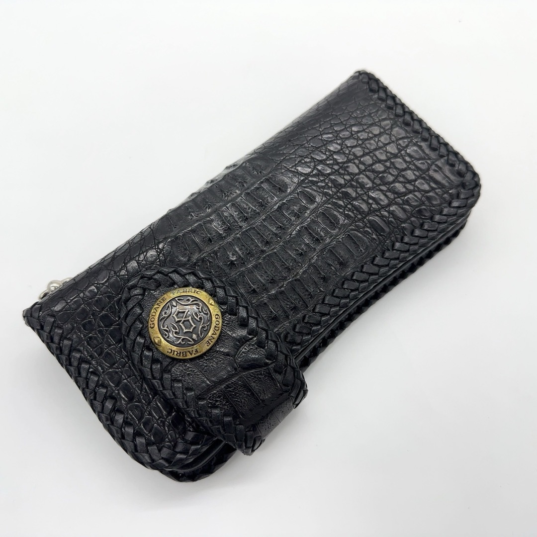 GODANE - 【希少+美品】GODANE ゴダン クロコダイル バイカーズ