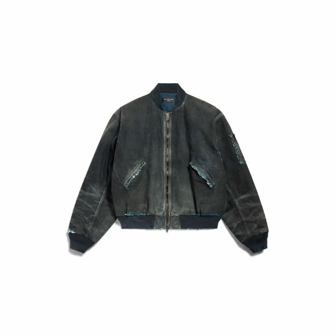 BALENCIAGA - BALENCIAGA 25 spring denim bomber jacketの通販 by