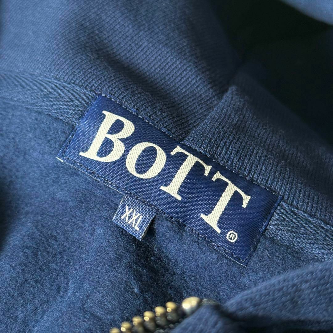 BoTT SCRIPT LOGO ZIP HOODIE パーカー ネイビーXXLの通販 by CADENCE