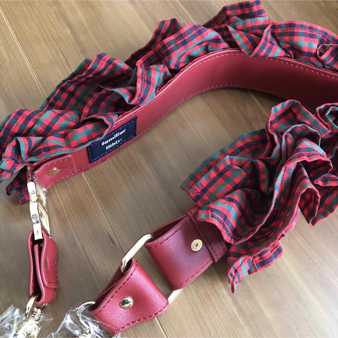ショルダーストラップBibiy familiar ファミリア コラボ ビビィ 赤
