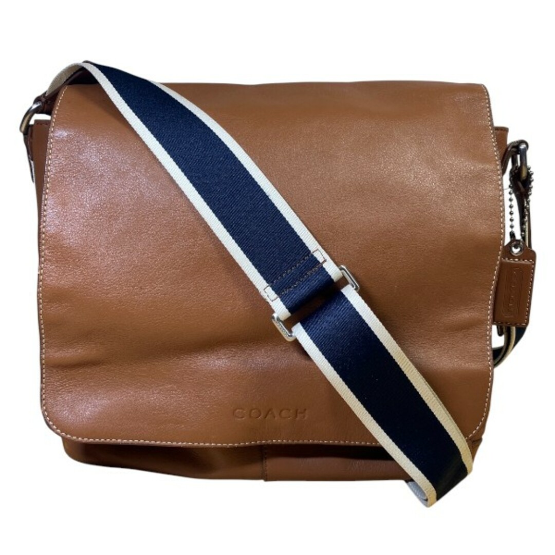 COACH コーチ メッセンジャーバッグ レザー ブラウン 70555 コーチ