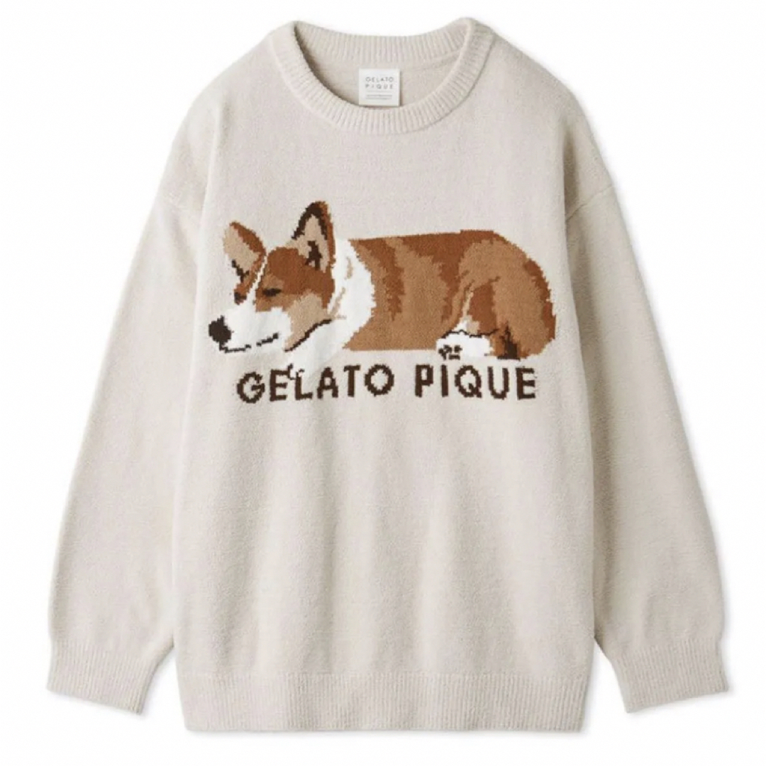 gelato pique - ジェラートピケ SLEEPING DOG ジャガードプルオーバー