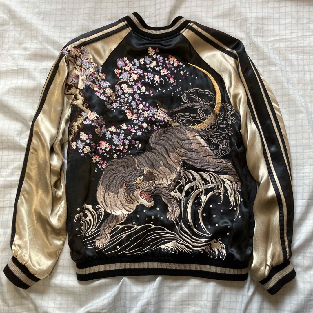 SATOLI - 美品 さとり スカジャン 桜虎 リバーシブル Lサイズの通販 by