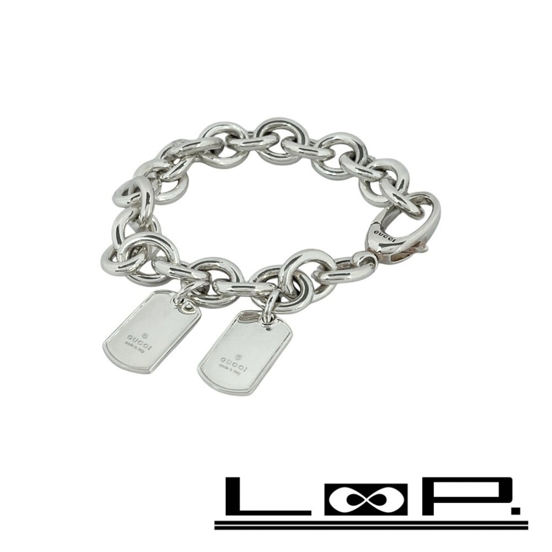 GUCCI - □美品□ グッチ ブレスレット ドッグタグ プレート チェーン