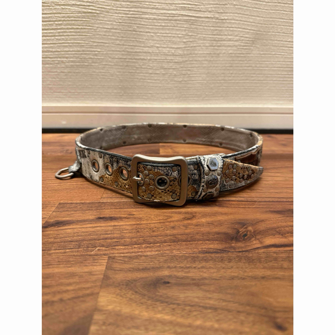 KMRII - 00s archive kmrii leather Python belt 白蛇の通販 by n 即