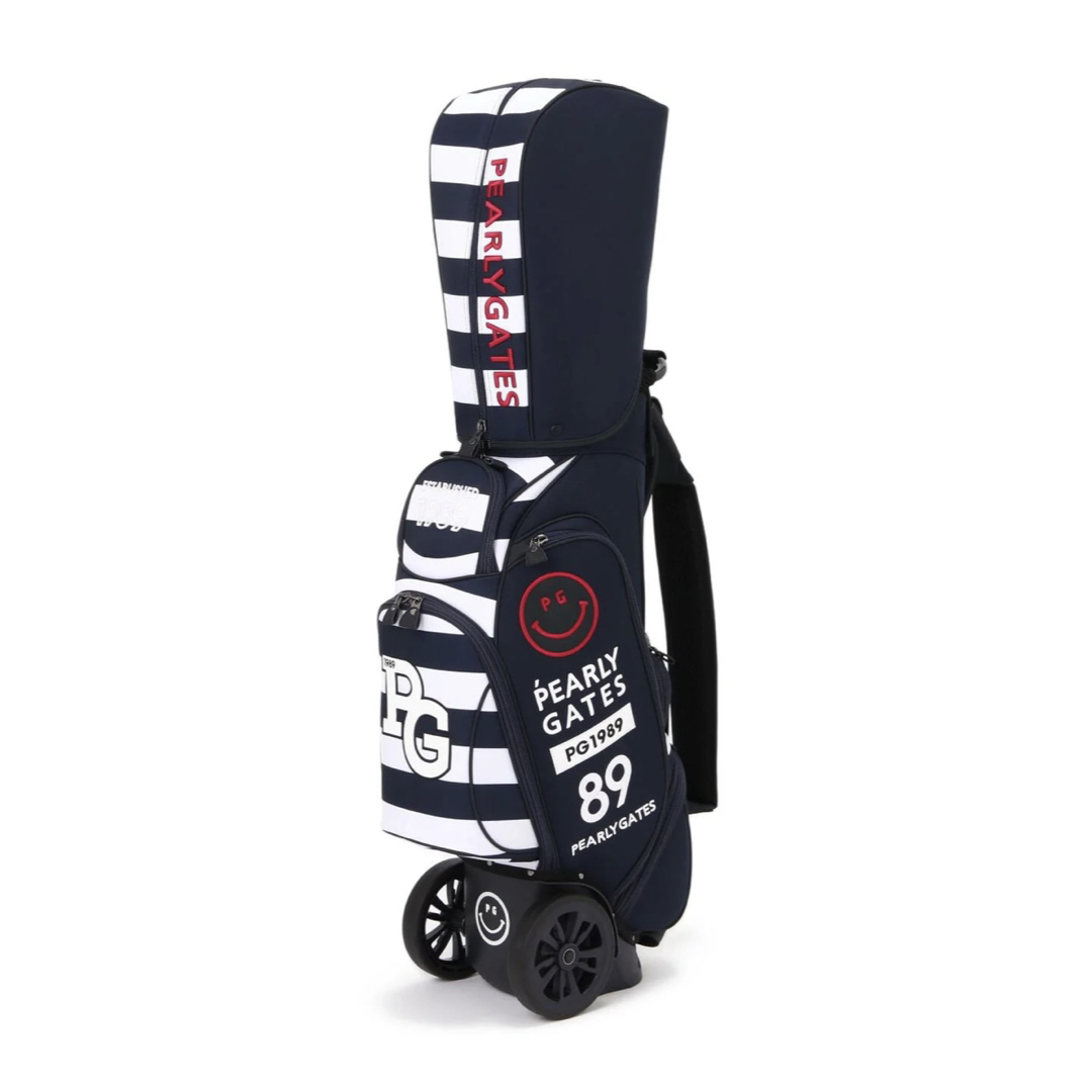 PEARLY GATES - パーリーゲイツ キャスター付きボーダー柄キャディ