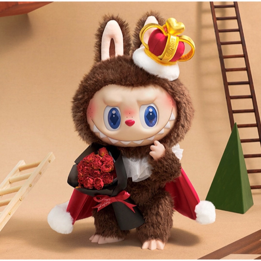 Let's Checkmate 王冠 王様 LABUBU ぬいぐるみ 限定ラブブの通販 by